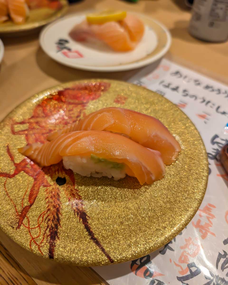 Sushi on a food tour in Tokyo Japan 2