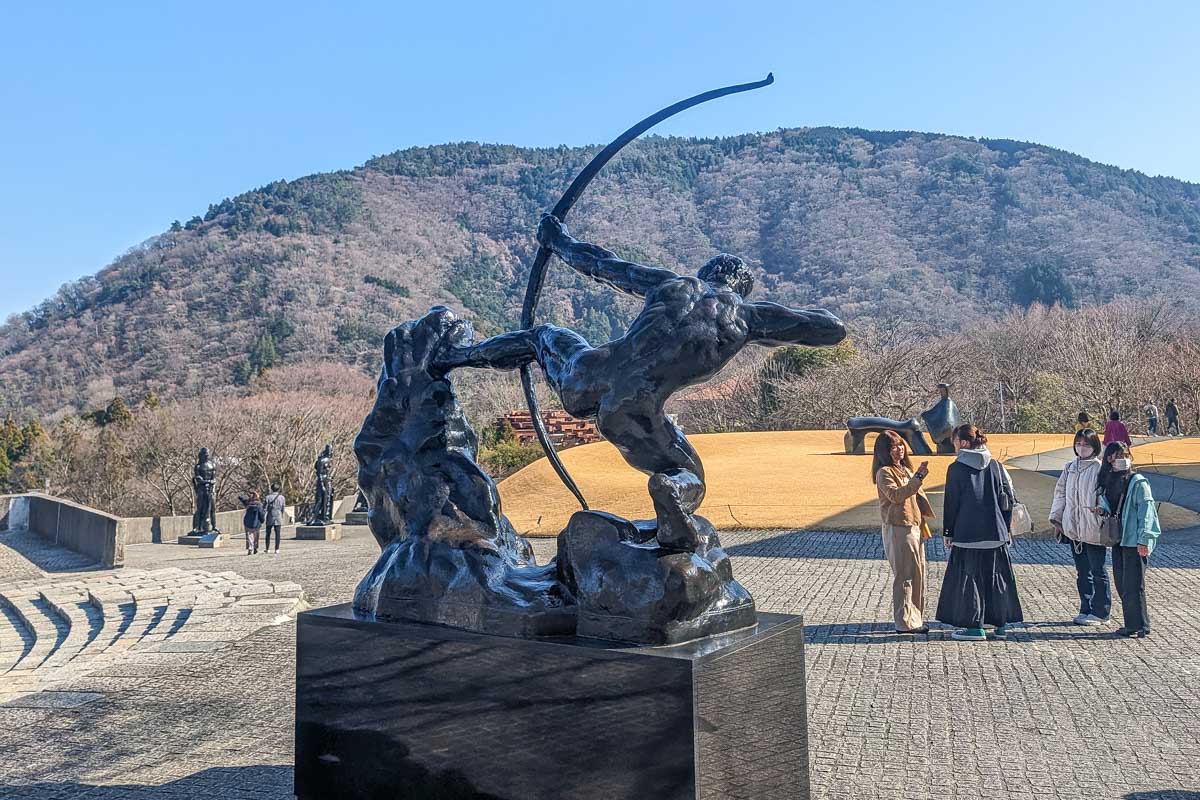 Art piece atr the Hakone Outdoor Art Museum in Hakone Japan