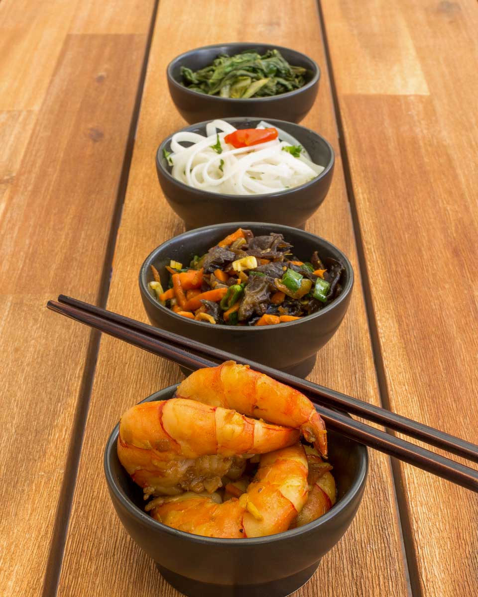 Japanese appatizer food on a cooking class in Tokyo Japan