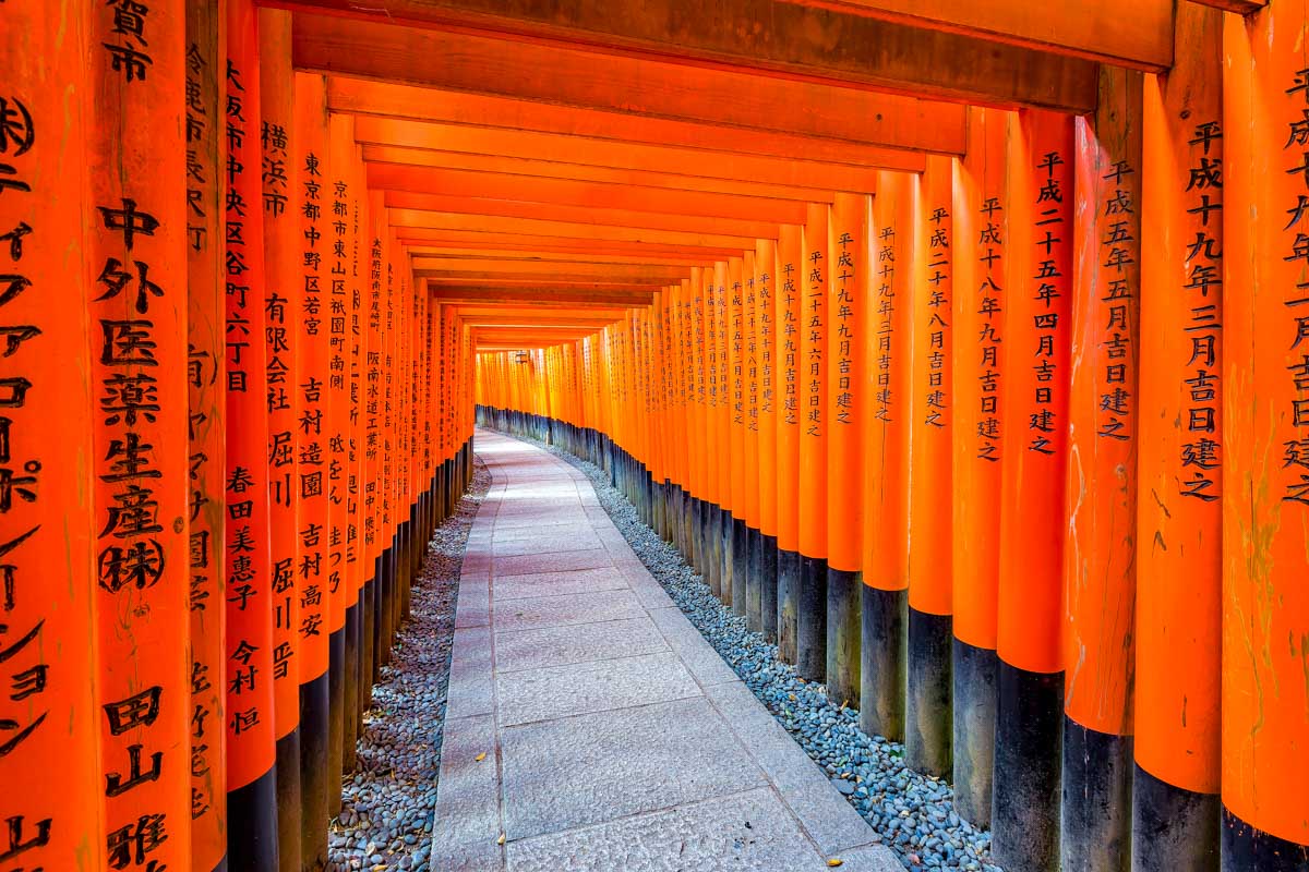 Fushimi Inari Shrine in Kyoto, Japan