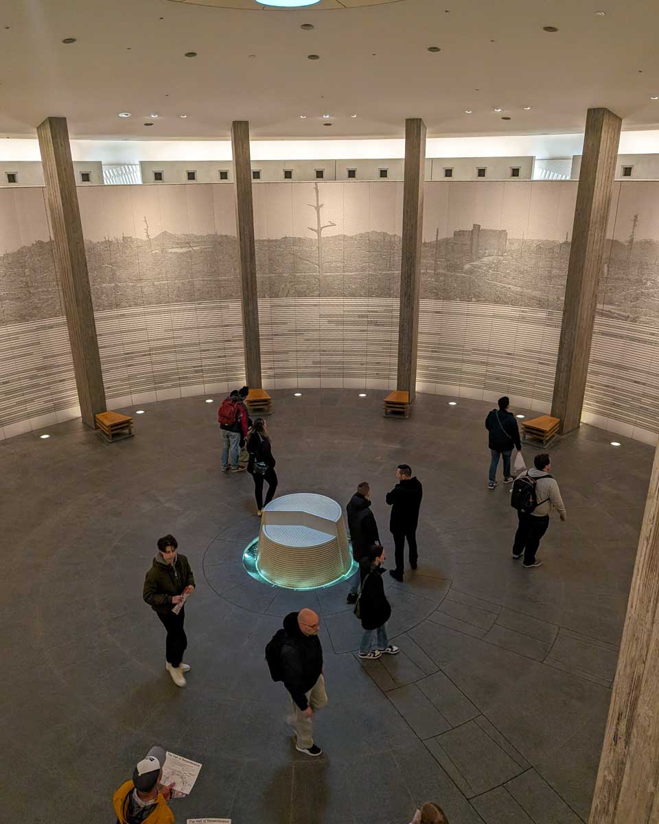 Inside-a-memorial-in-Hiroshima-Japan on a tour from Nara