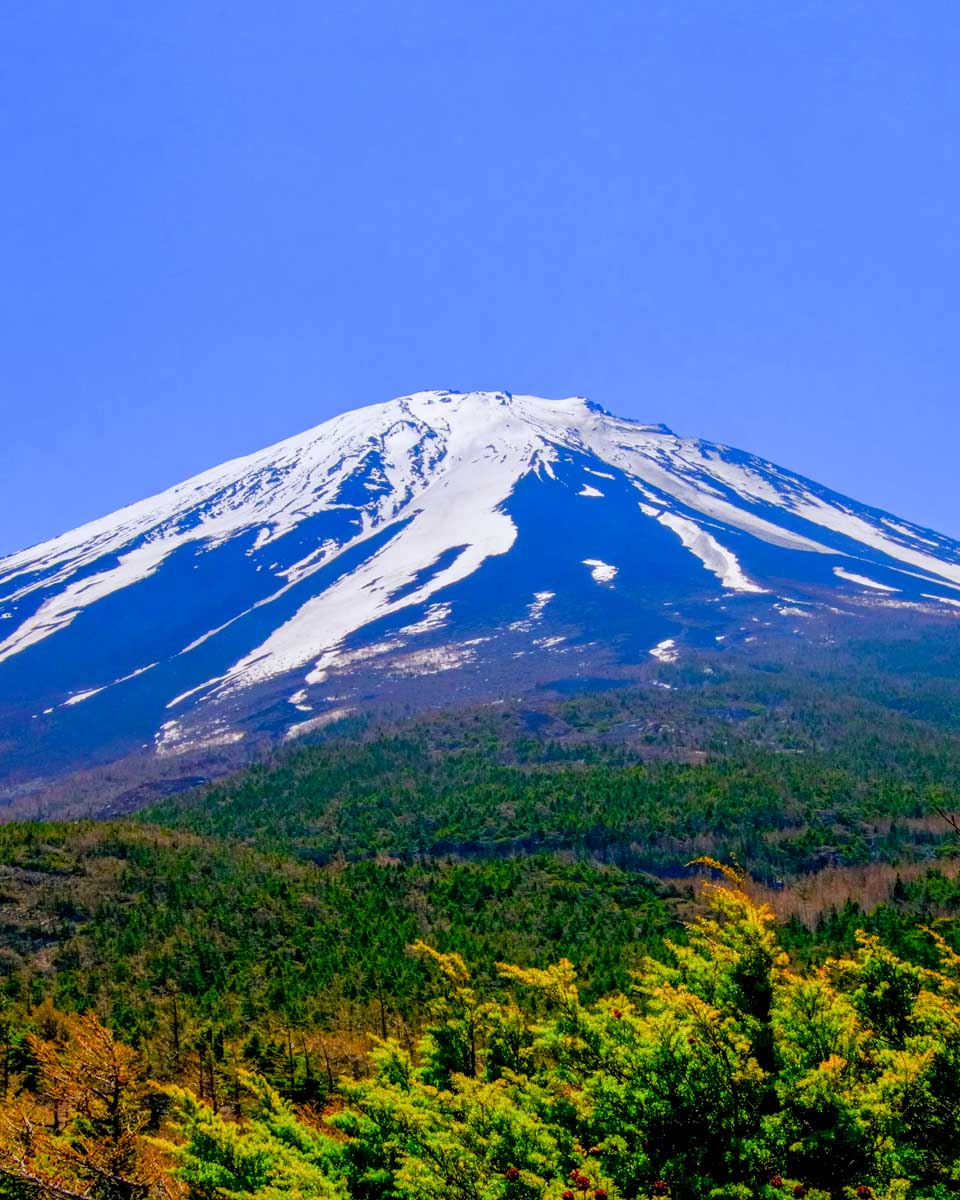 Mt Fuji seen from the 5th Station in Japan