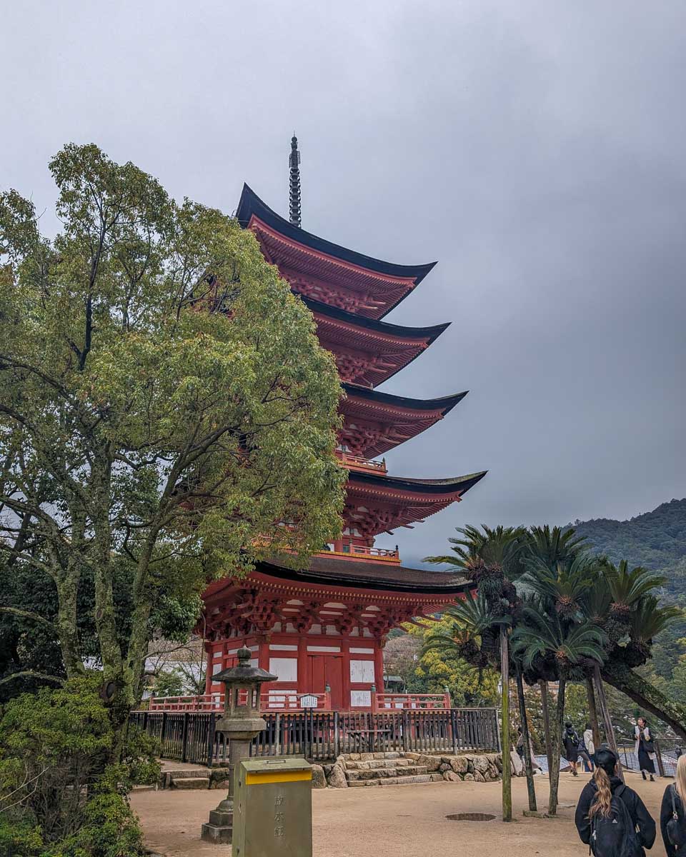 Five-Story Pagoda (Gojunoto) on Miyajima near Hiroshima Japan