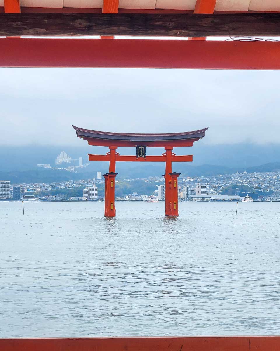 Itsukushima Shrine torii gate on Miyajima near Hiroshima Japan (1)