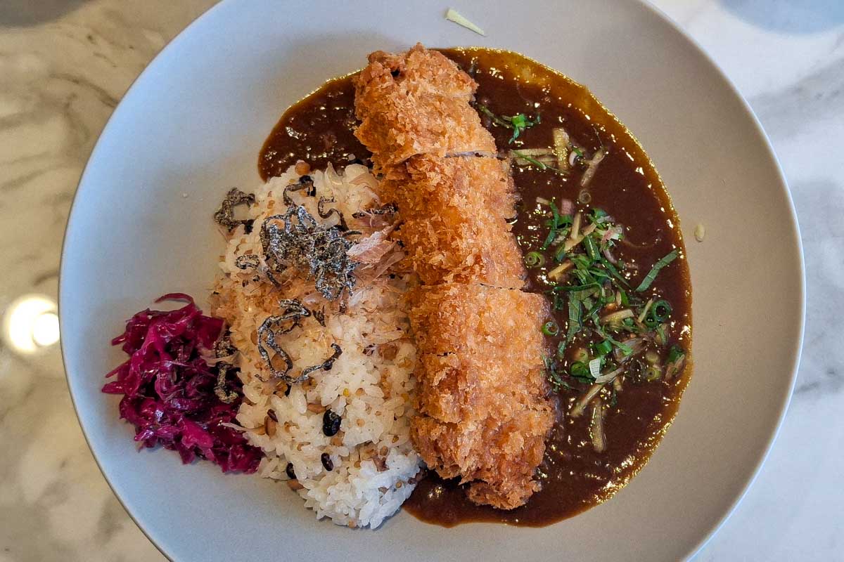 Japanese curry eaten in Tokyo Japan