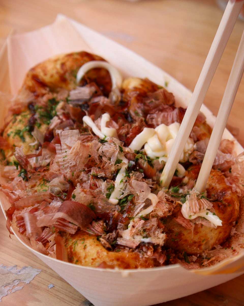 Takoyaki eaten for lunch in Osaka Japan 1