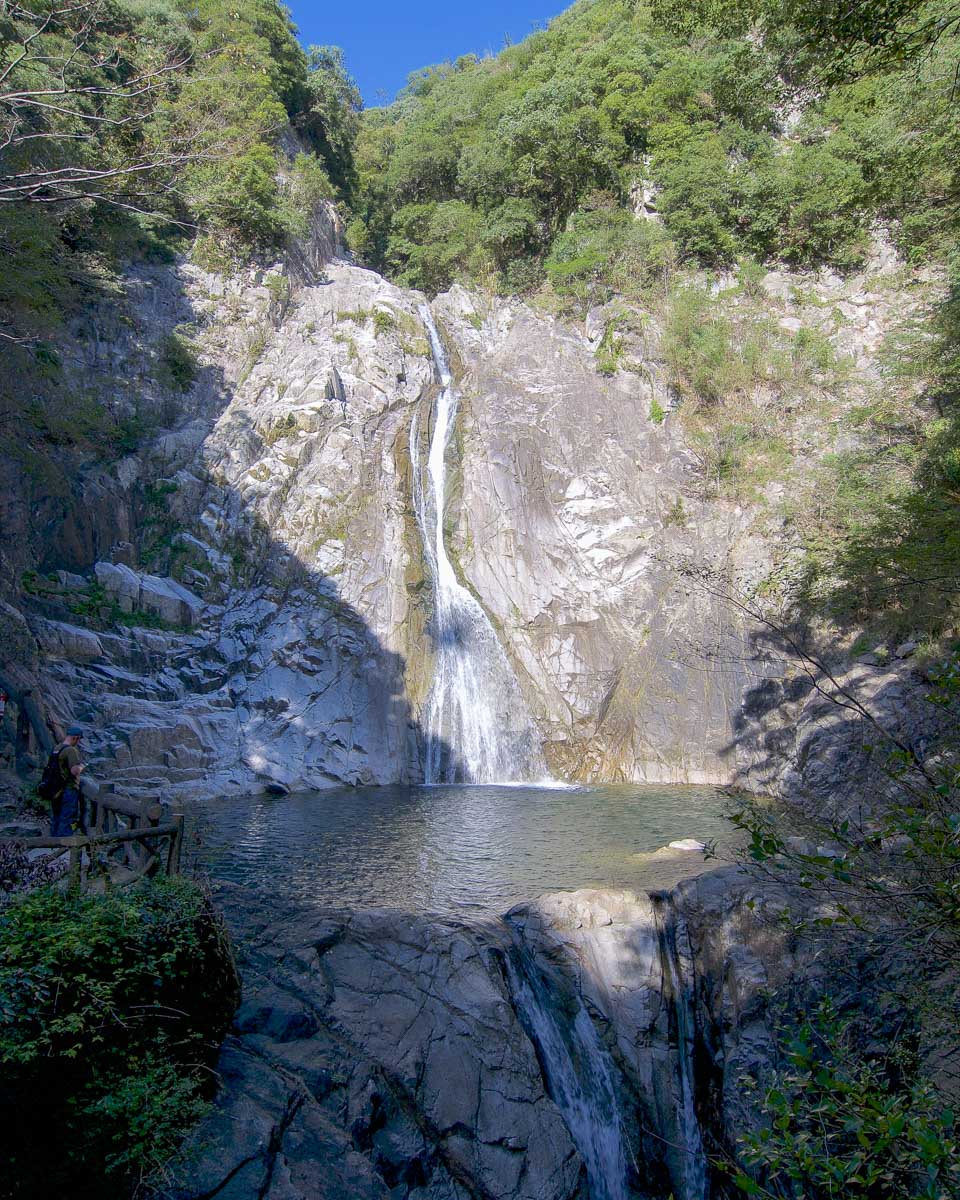 Nunobiki waterfall in Kobe, Japan seen on a tour