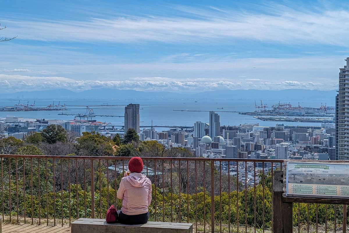 Scenic overlook of Kobe in Kobe Japan