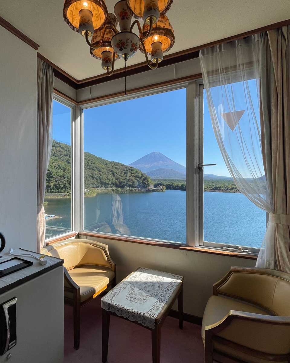 Shoji Lake Hotel near Mt Fuji Japan