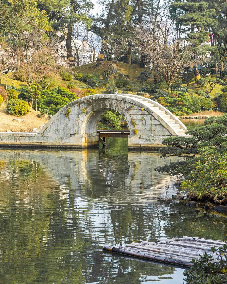 Shukkeien the Japanese style garden in Hiroshima, Japan