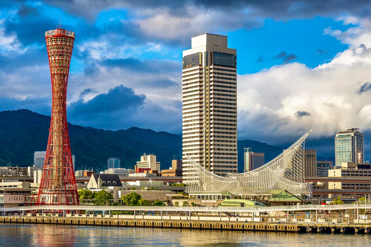 The cityscape of Kobe Japan