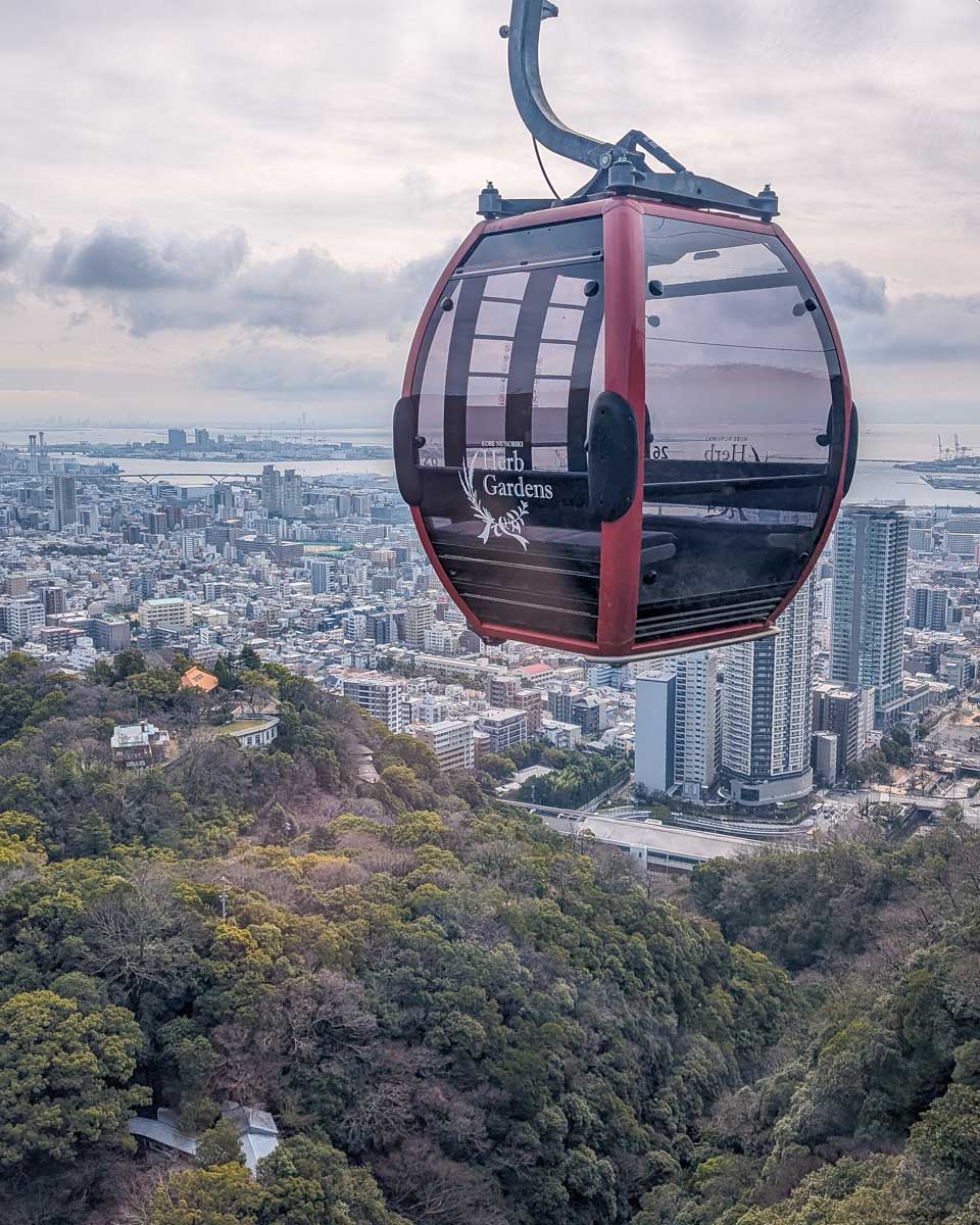 The views of Kobe on the Shin-Kobe Ropeway in Kobe Japan (1)
