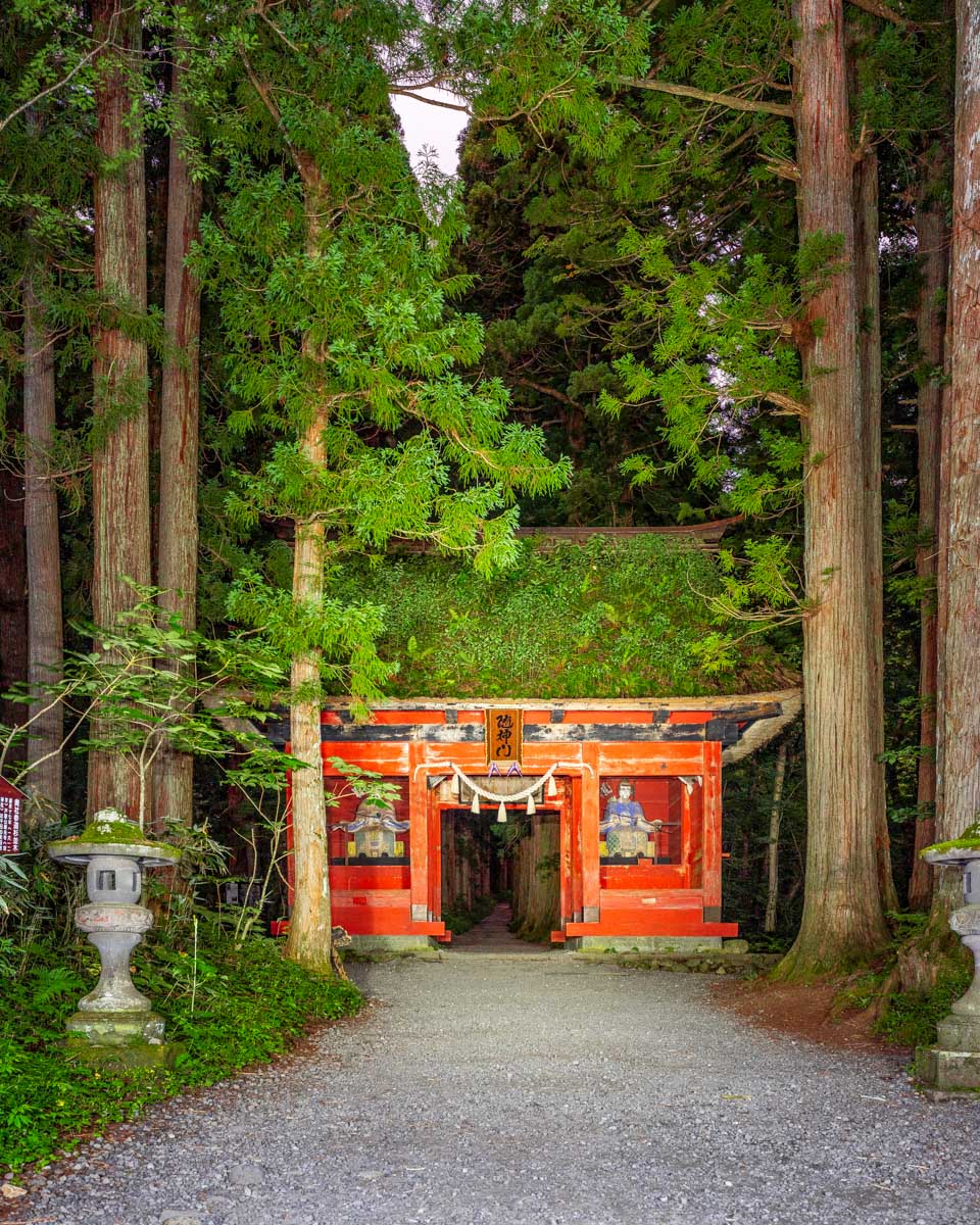 Togakushi shrine and area seen near Nagano Japan