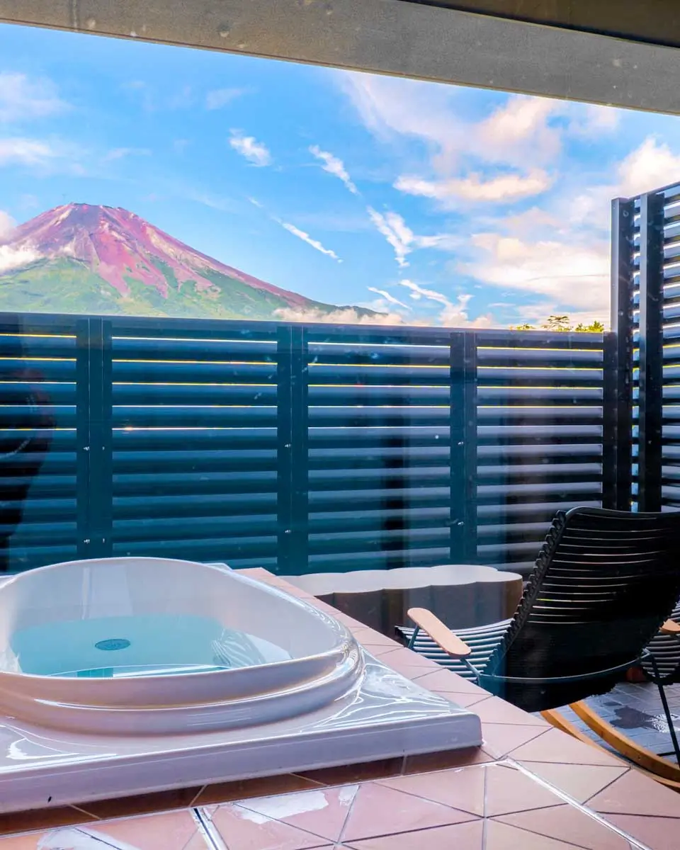 Mt Fuji View and Private Sauna Ryokan Shizuku in Yamanaka Japan 1