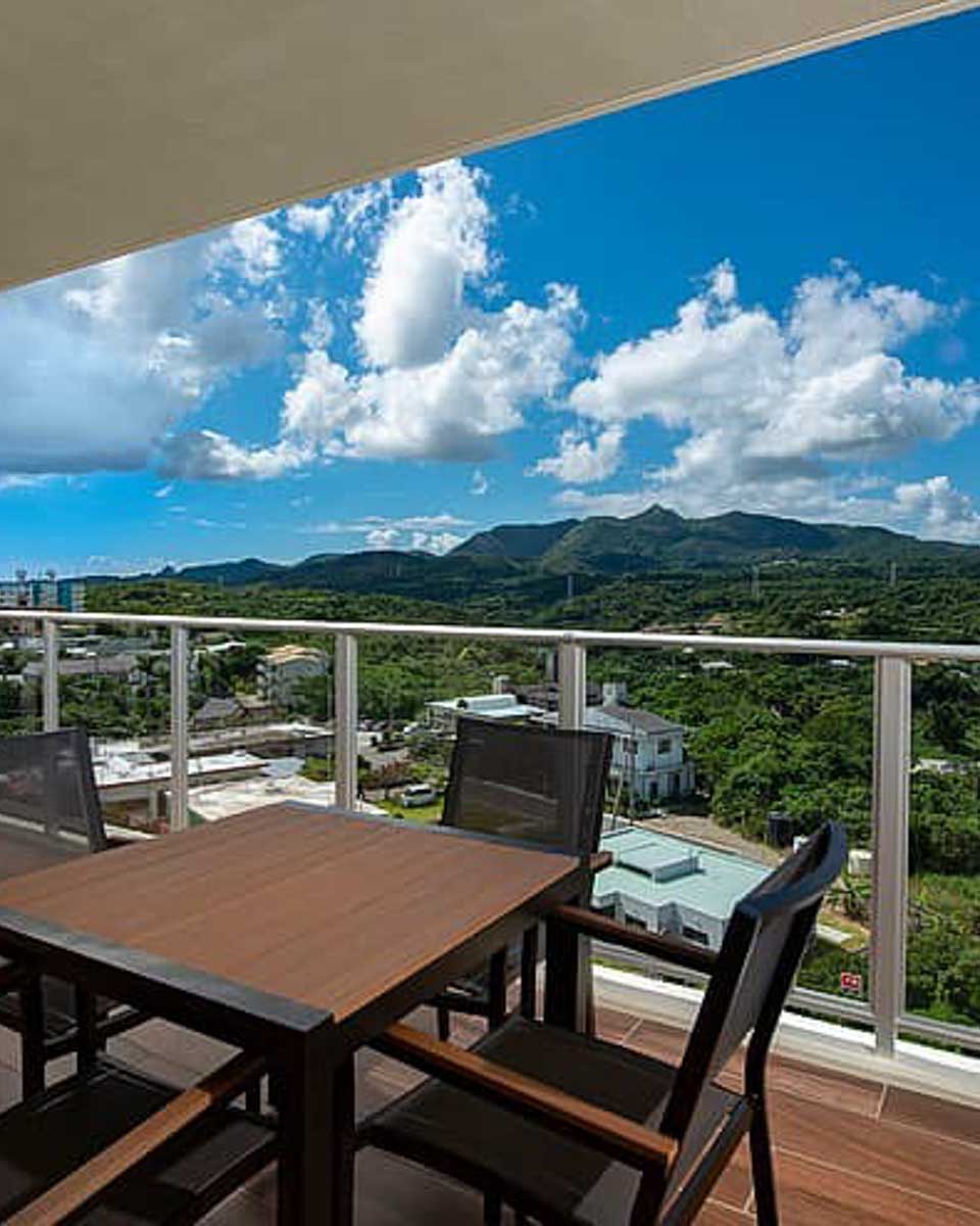 Balcony with a view at Lieta Nakayama