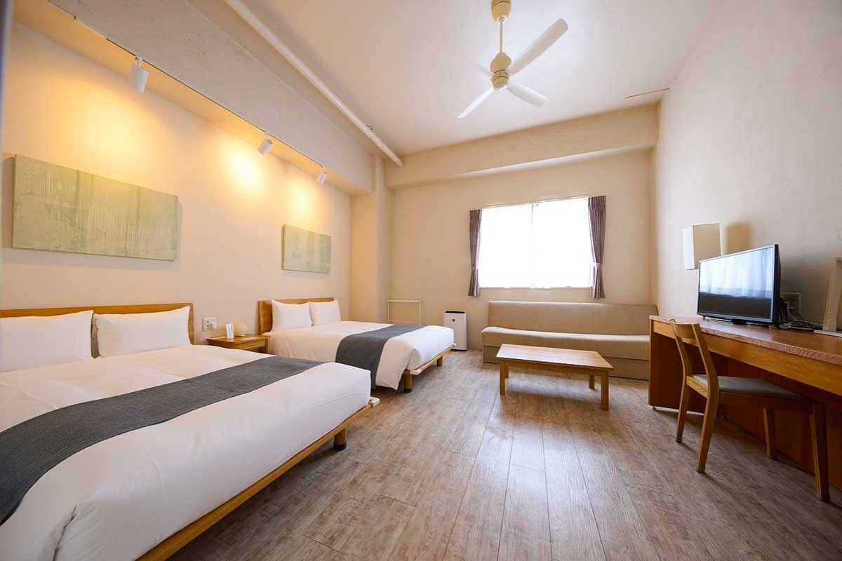 Hotel room at Ishigakijima Hotel Cucule in Okinawa