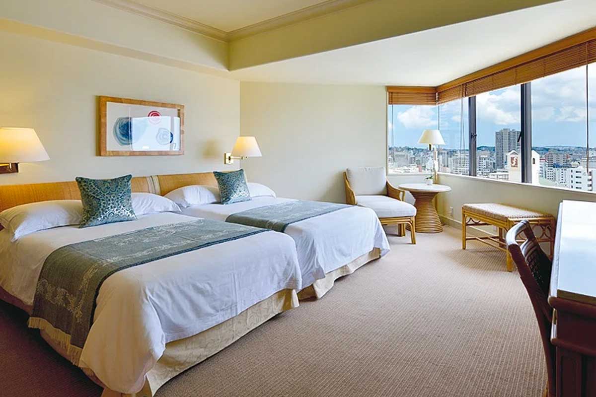 Hotel room at the Naha Terrace in Okinawa