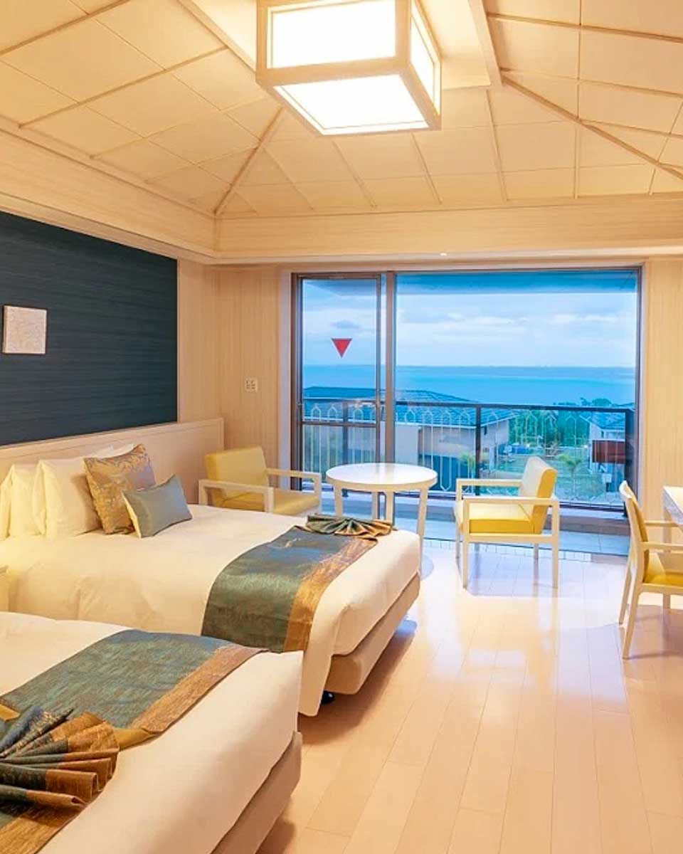Hotel room with a view at Seawood Hotel Miyakojima in Okinawa