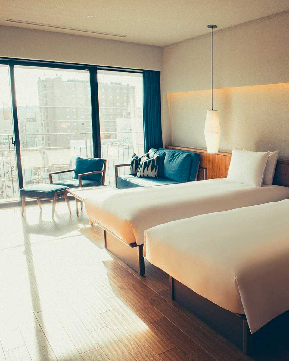 Hotel room with a view at Southwest Grand Hotel in Naha Okinawa