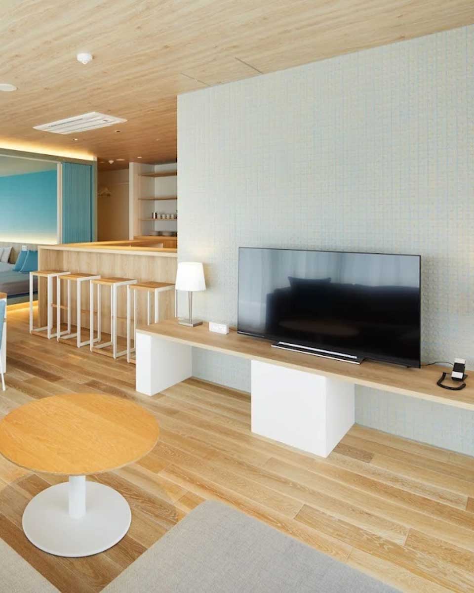 Hotel suite at BEB5 Okinawa Seragaki by Hoshino Resorts