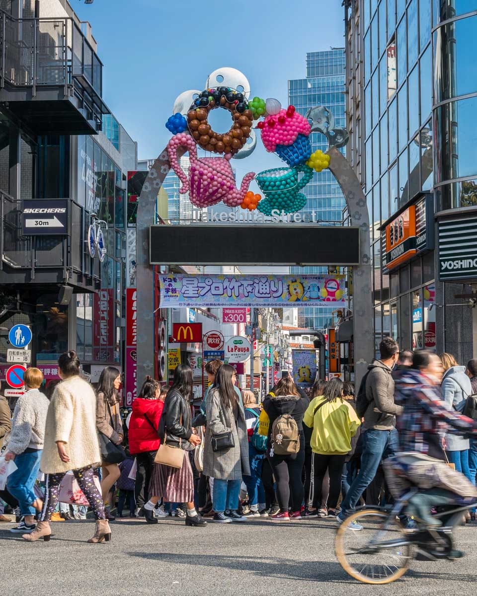 Takeshita Street seen on a tour of Tokyo Japan