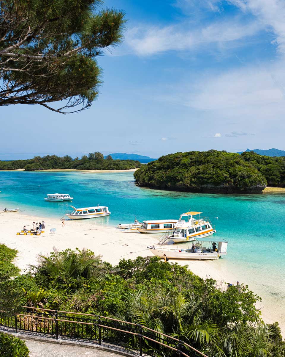View of Kabira Bay on Ishigaki Island Okinawa
