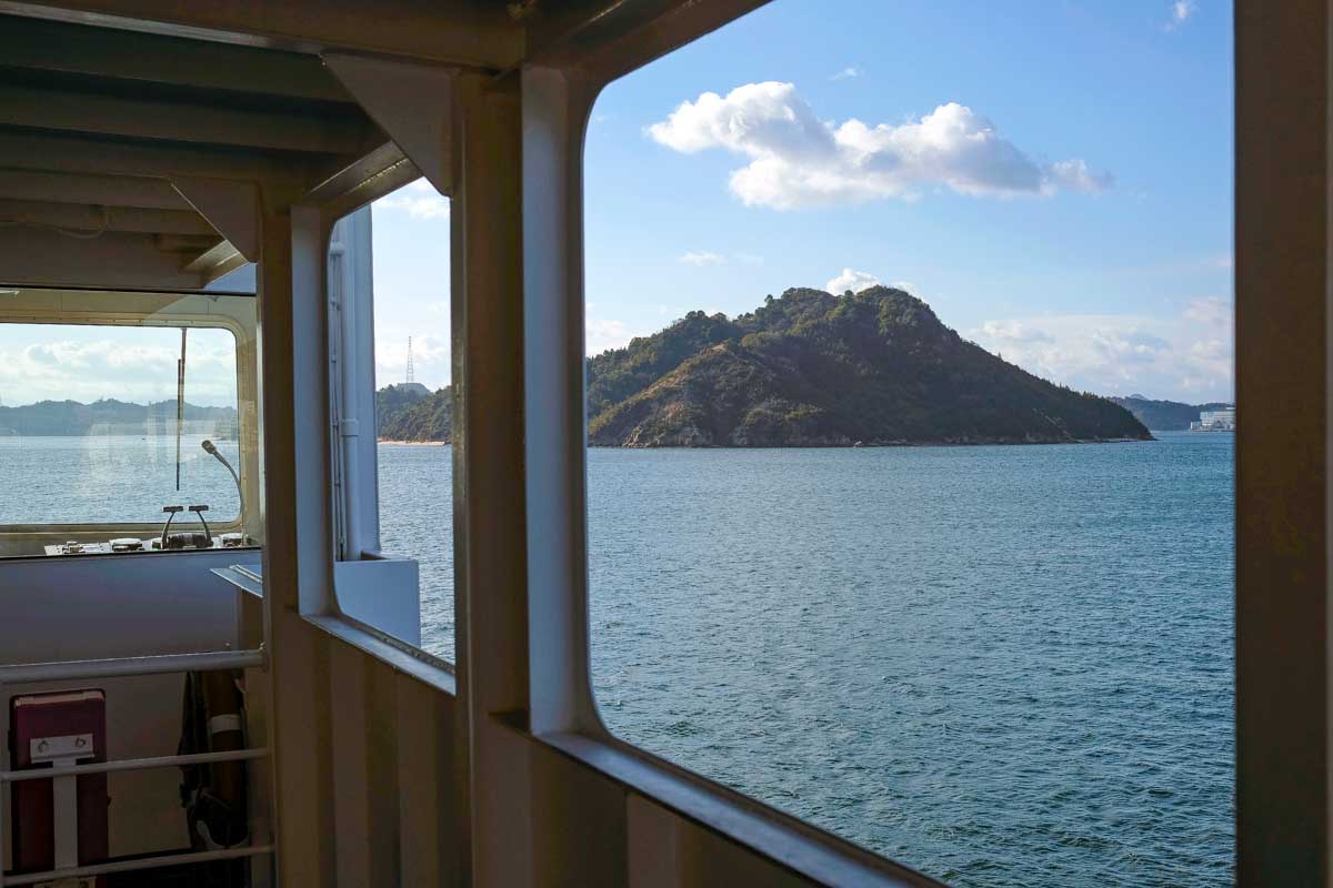 A photo of a ferry in Japan 1