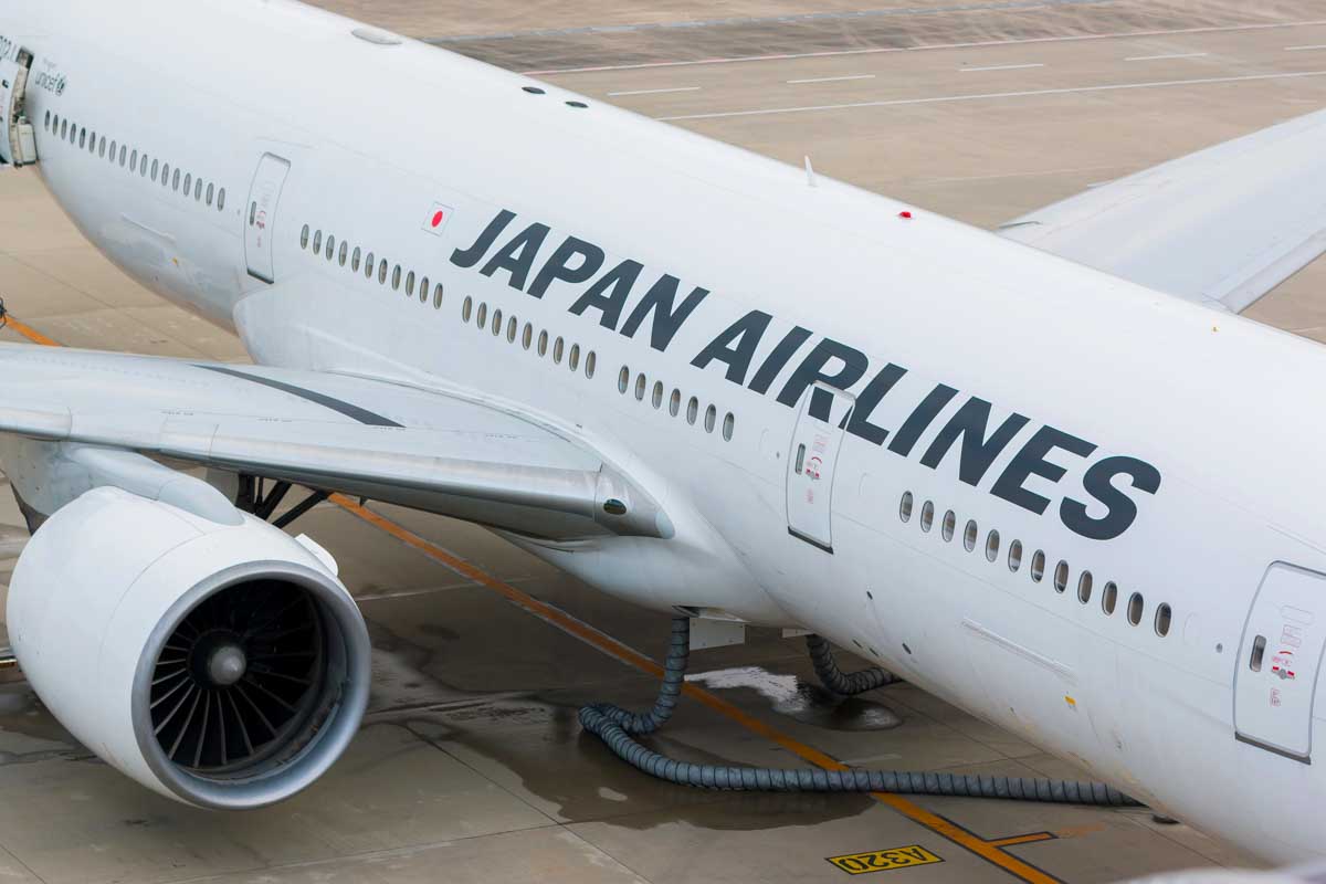 An airplane in Japan