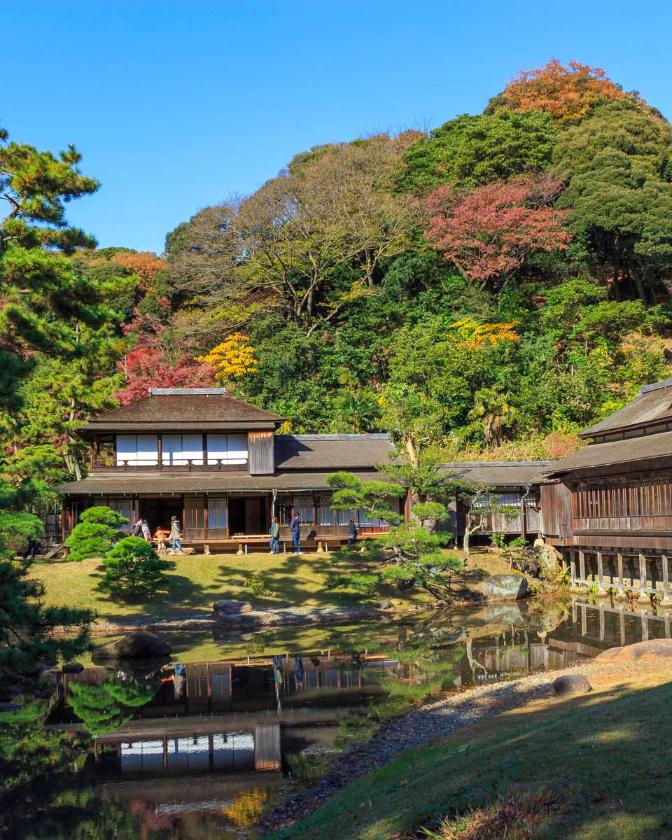 Autumn foliage in the Sankeien Garden, Yokohama Japan
