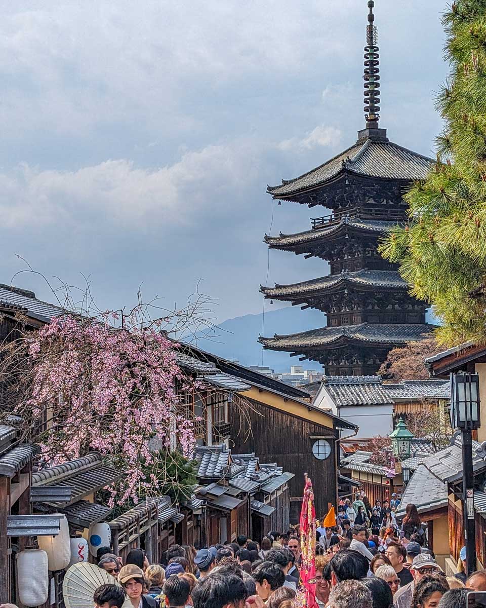 Crowds of people in Japan during the busy season (2)