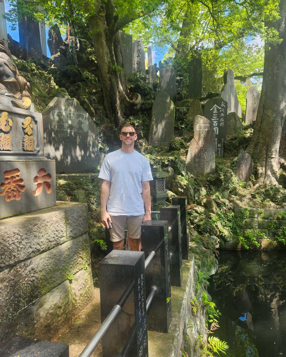 Daniel at Naritasan Shinshoji Temple in Narita Japan