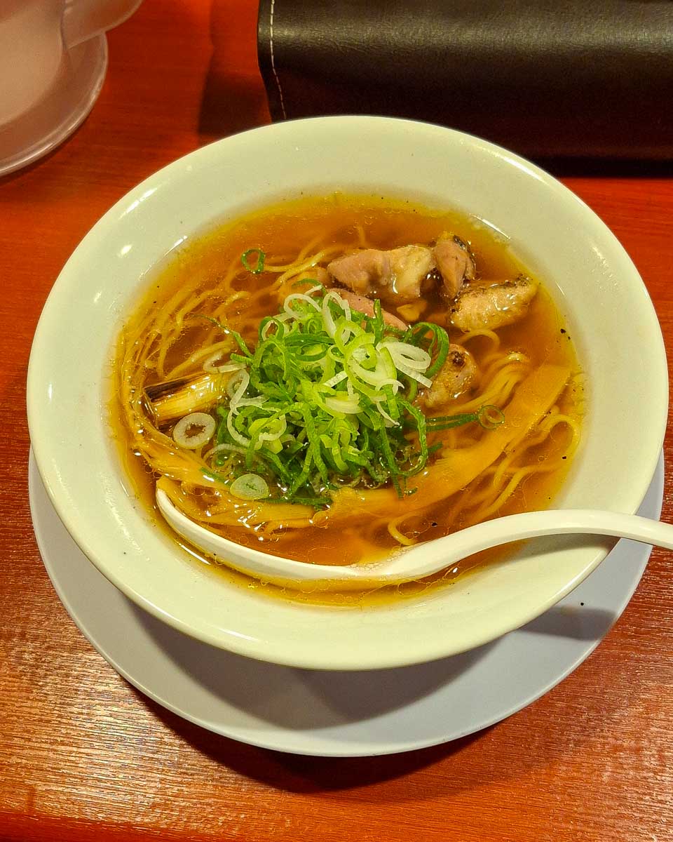 Duck ramen eaten in Kanazawa Japan