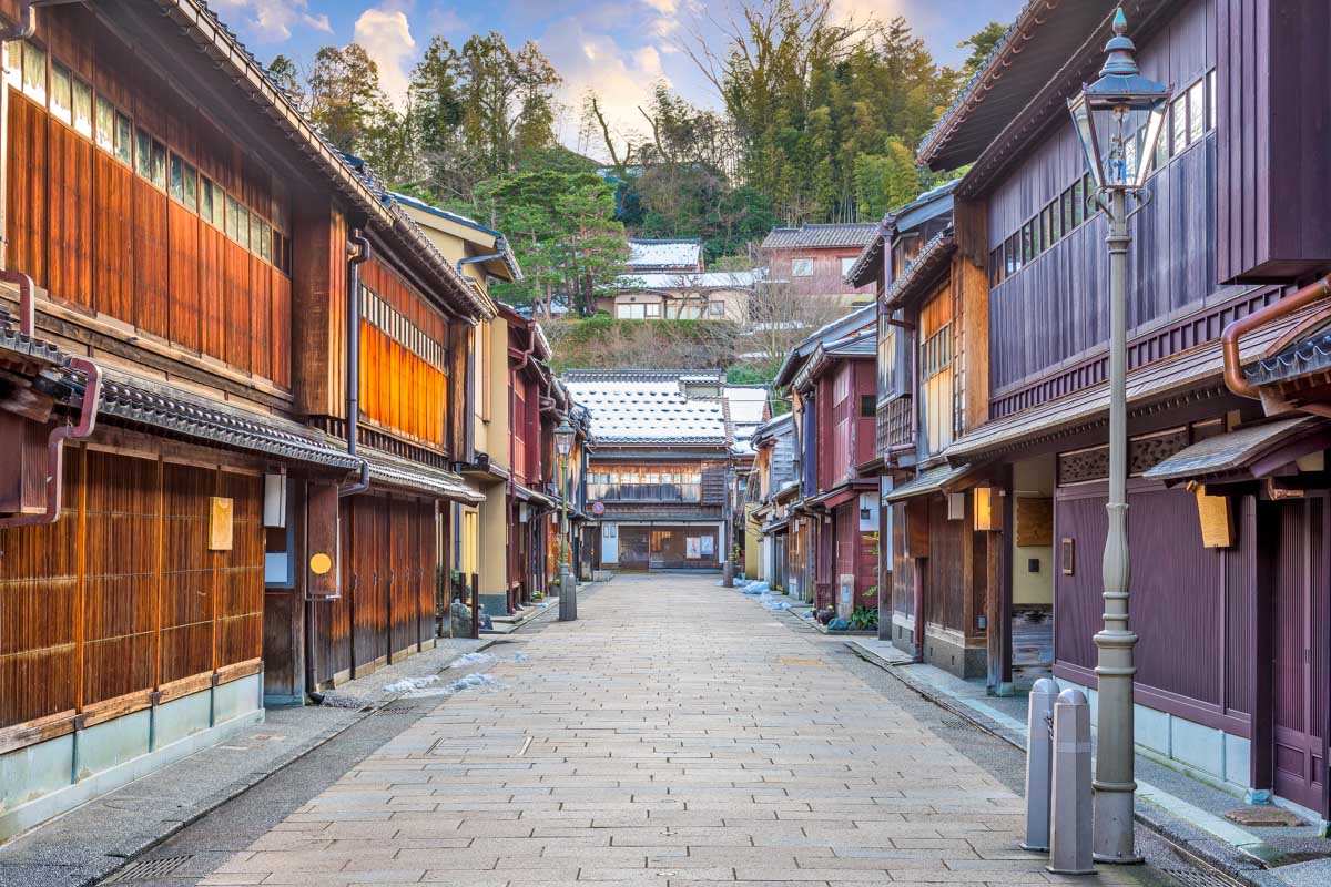 Higashichaya District of Kanazawa, Japan