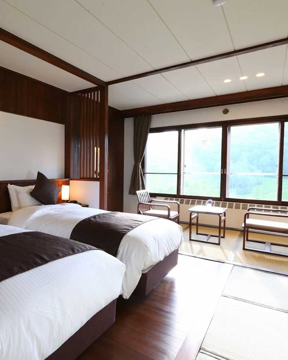 Hotel room at Chalet Shiga in Nagano copy