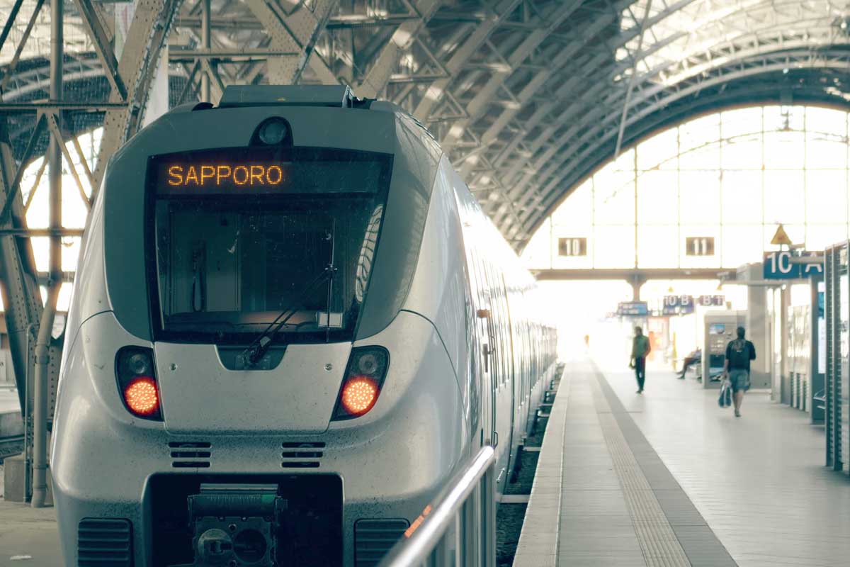 Japan train heading to Sapporo