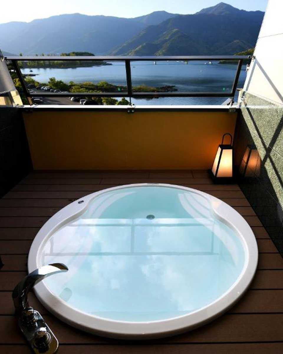 Kasuitei Ooya in Lake Kawaguchi Japan 1