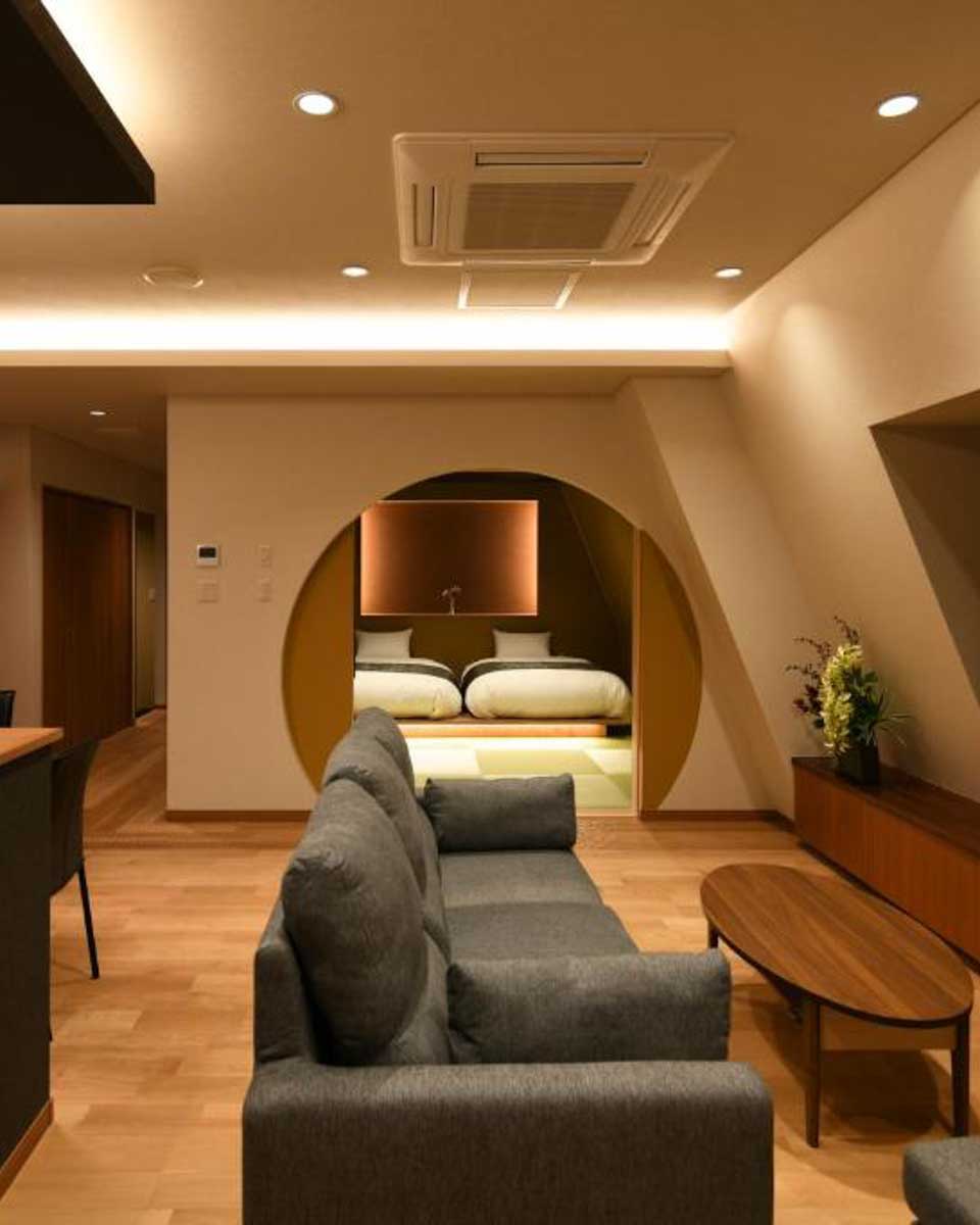 Kasuitei Ooya in Lake Kawaguchi Japan