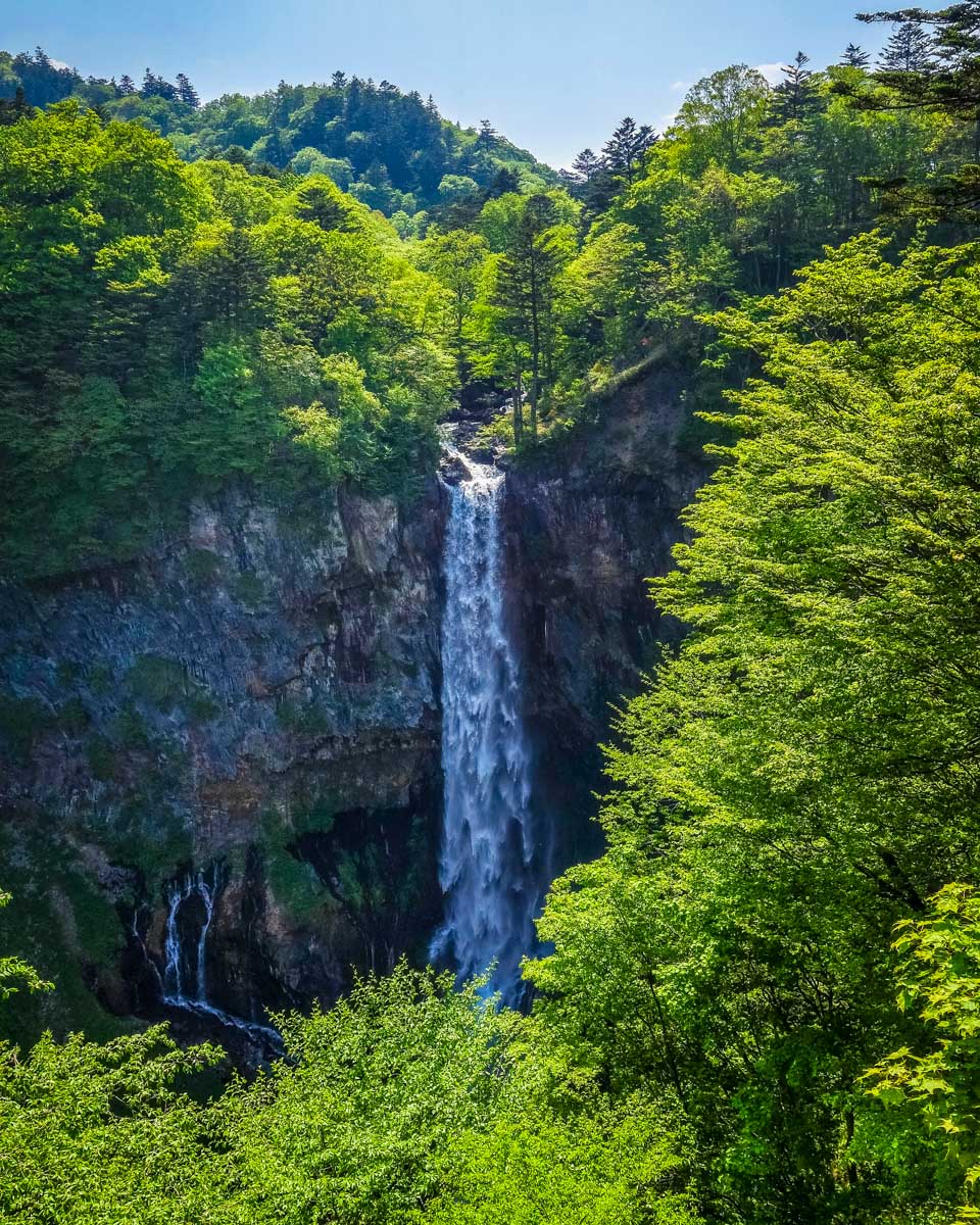 Kegon falls landscape near Chuzenji lake, Nikko, Japan on a tour from Tokyo