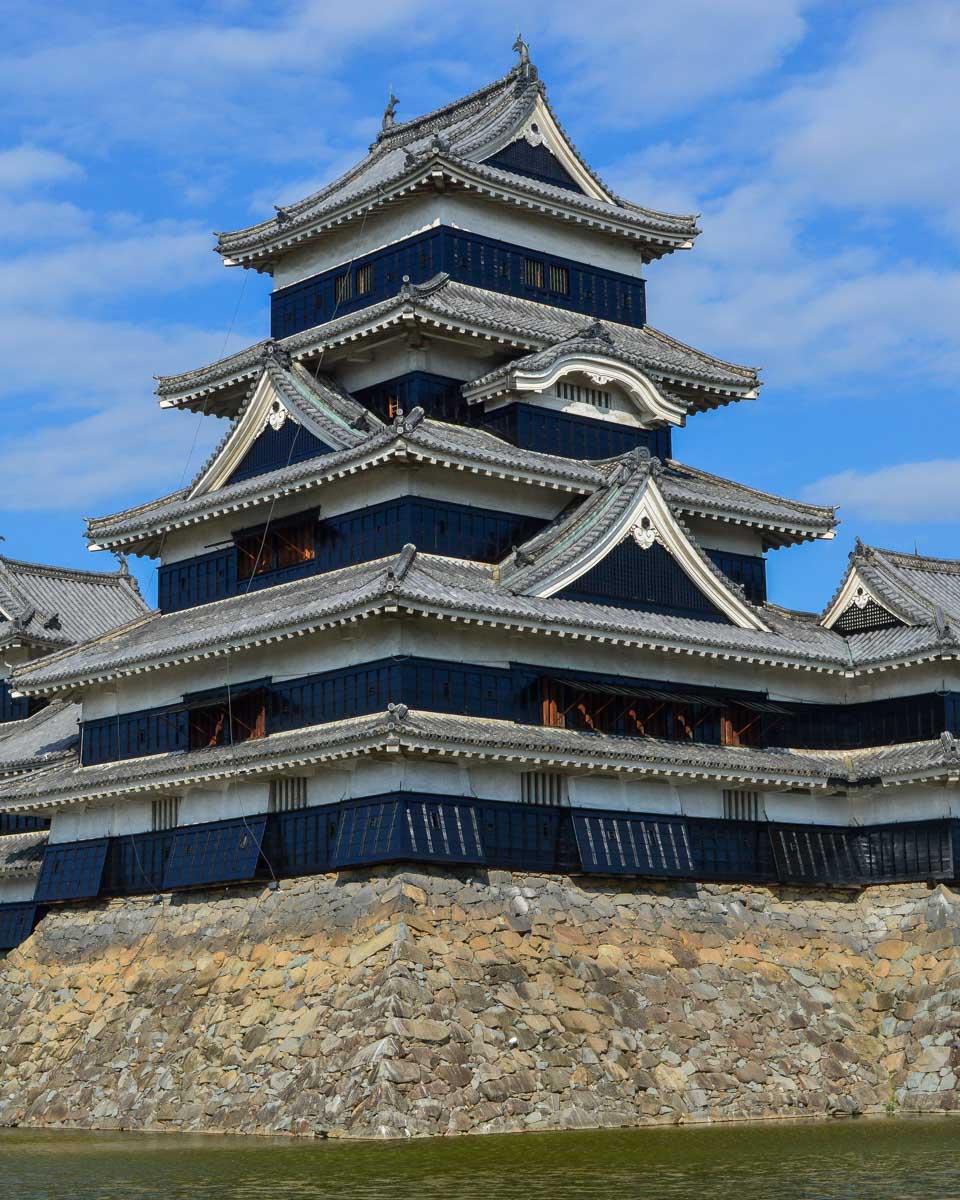 Matsumoto Castle seen on a tour from Nagano Japan