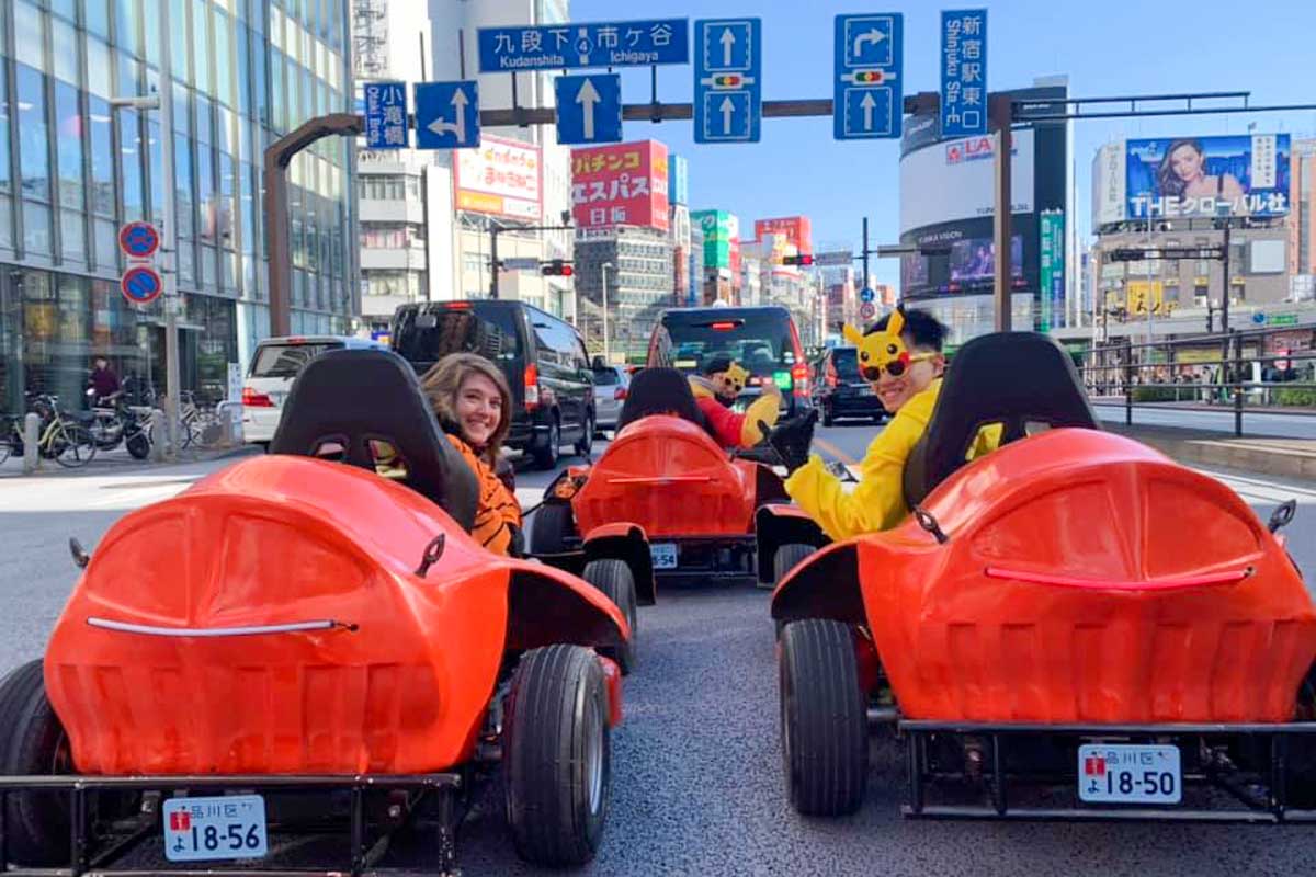 Monkey KART japan in Asakusa Tokyo Japan