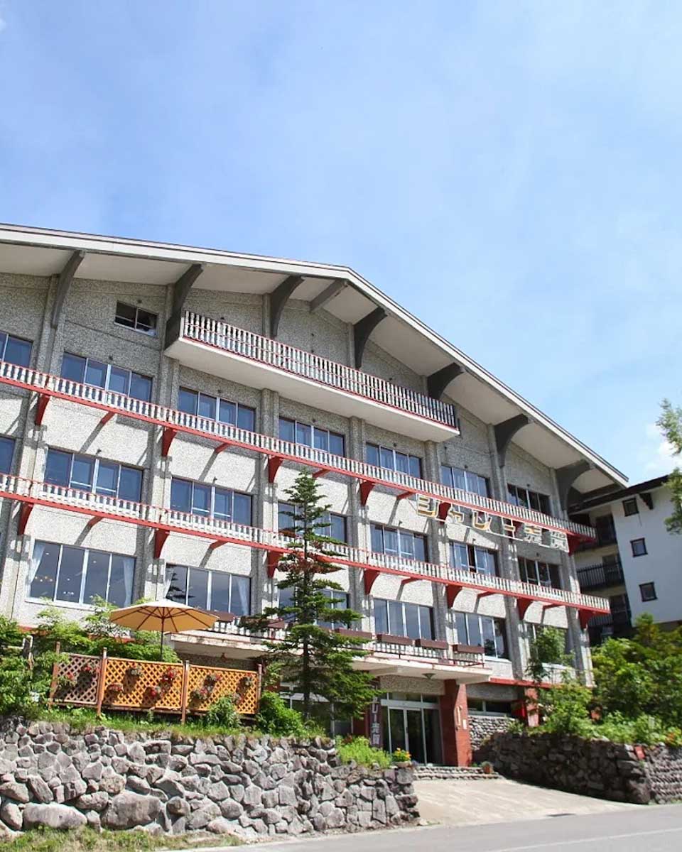 Outside of Chalet Shiga in Nagano copy