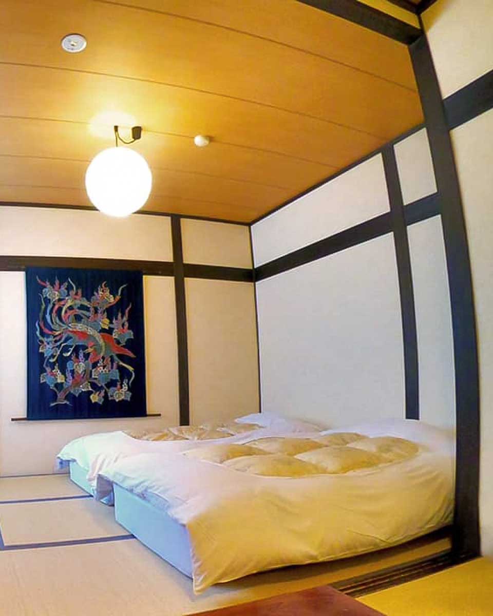 Room at the Rickshaw Inn in Takayama, Japan