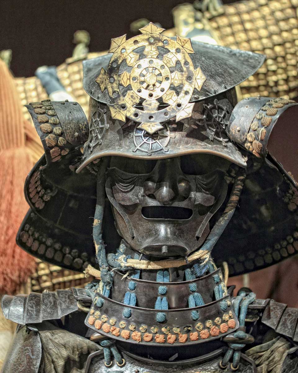 Samurai armor seen in Tokyo Japan