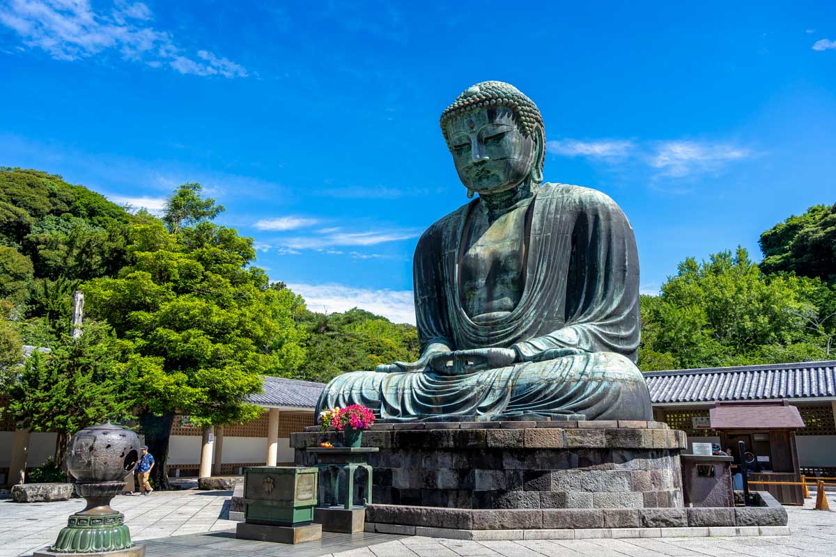 The Great Buddha Daibutsu at Kotoku-in temple in Kamakura Japan