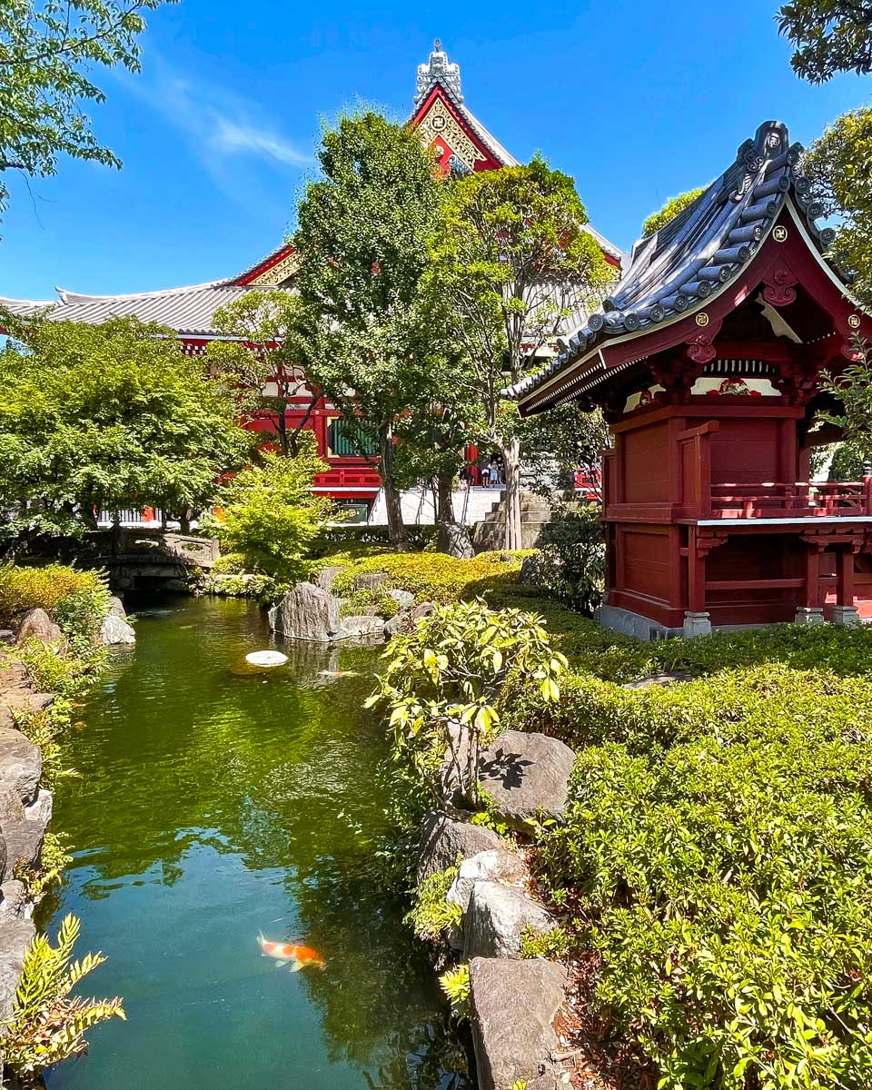 The Senso-ji Temple seen on a tour of Asakusa Tokyo Japan