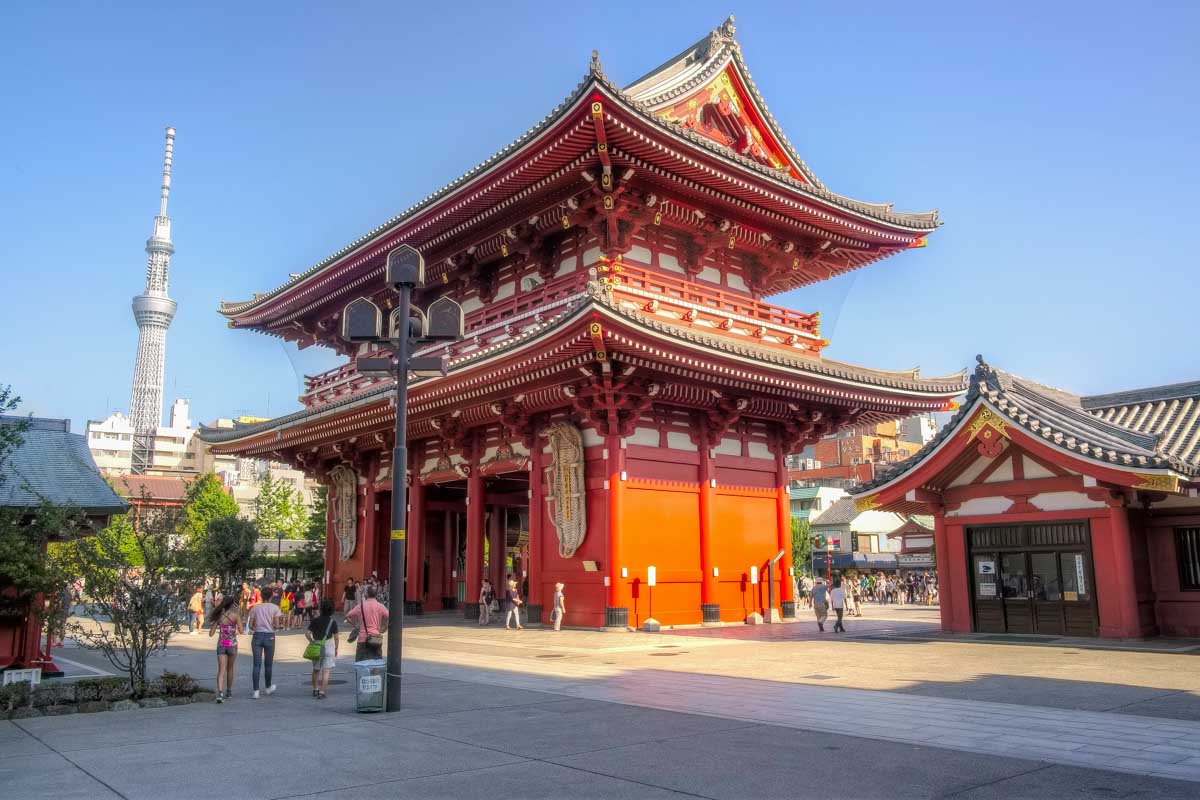 The Sensoji Temple seen during a visit to Tokyo Japan
