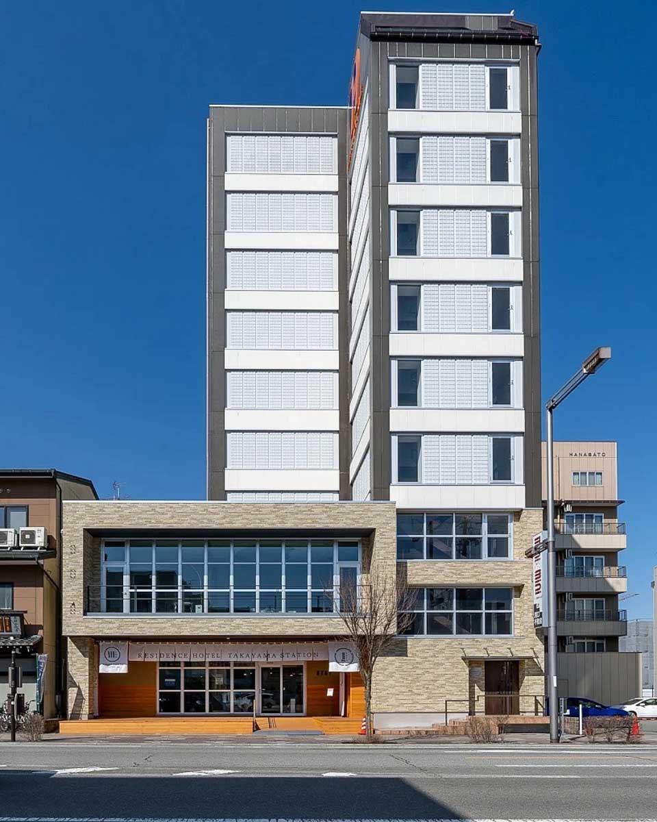 The outside of the Residence Hotel Takayama Station_