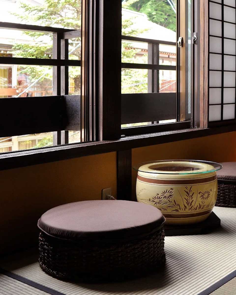 Traditional interior of Wafu no Yado Masuya ryokan in nagano copy