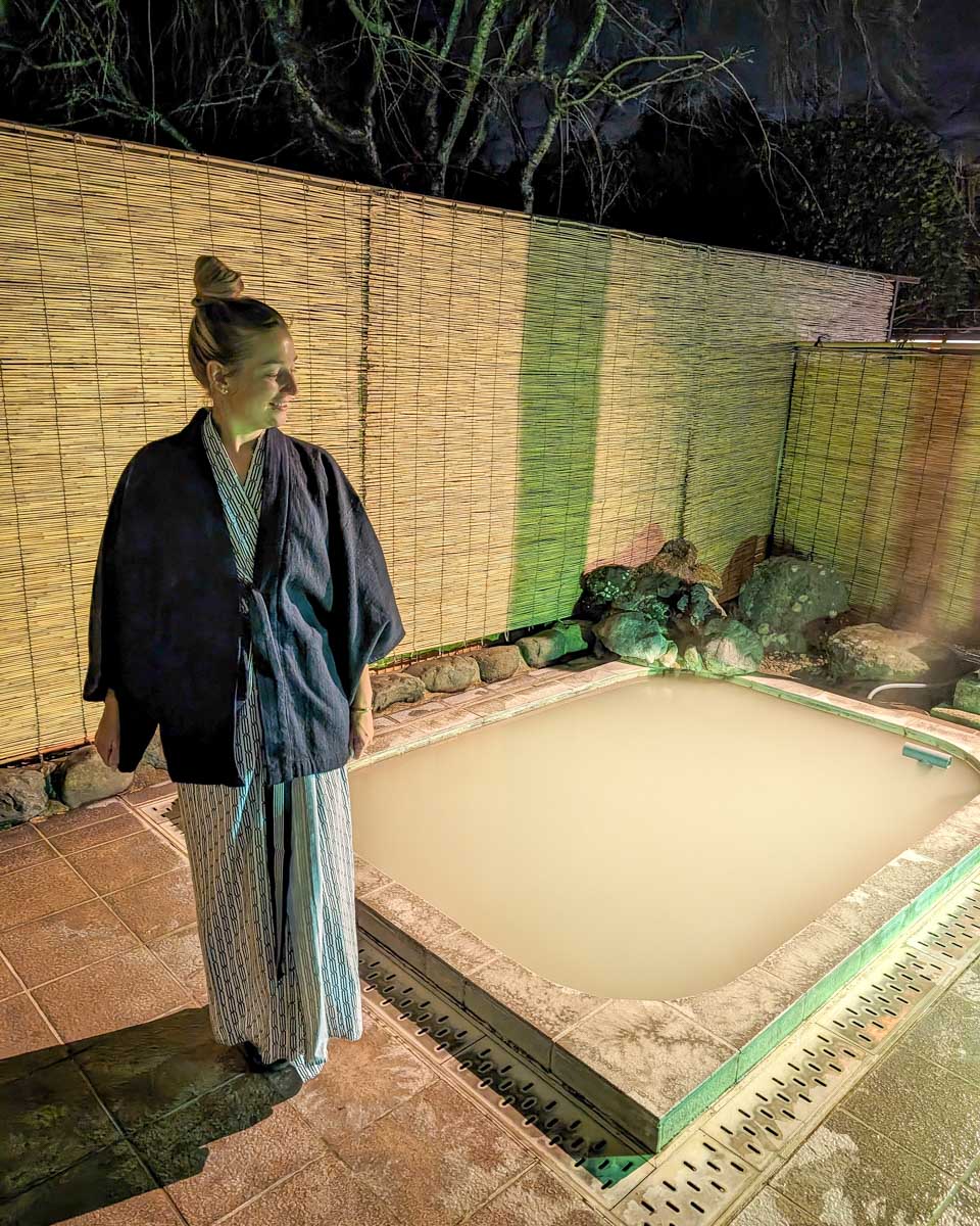 Bailey-at-a-Ryokan-Onsen-in-Nara Japan