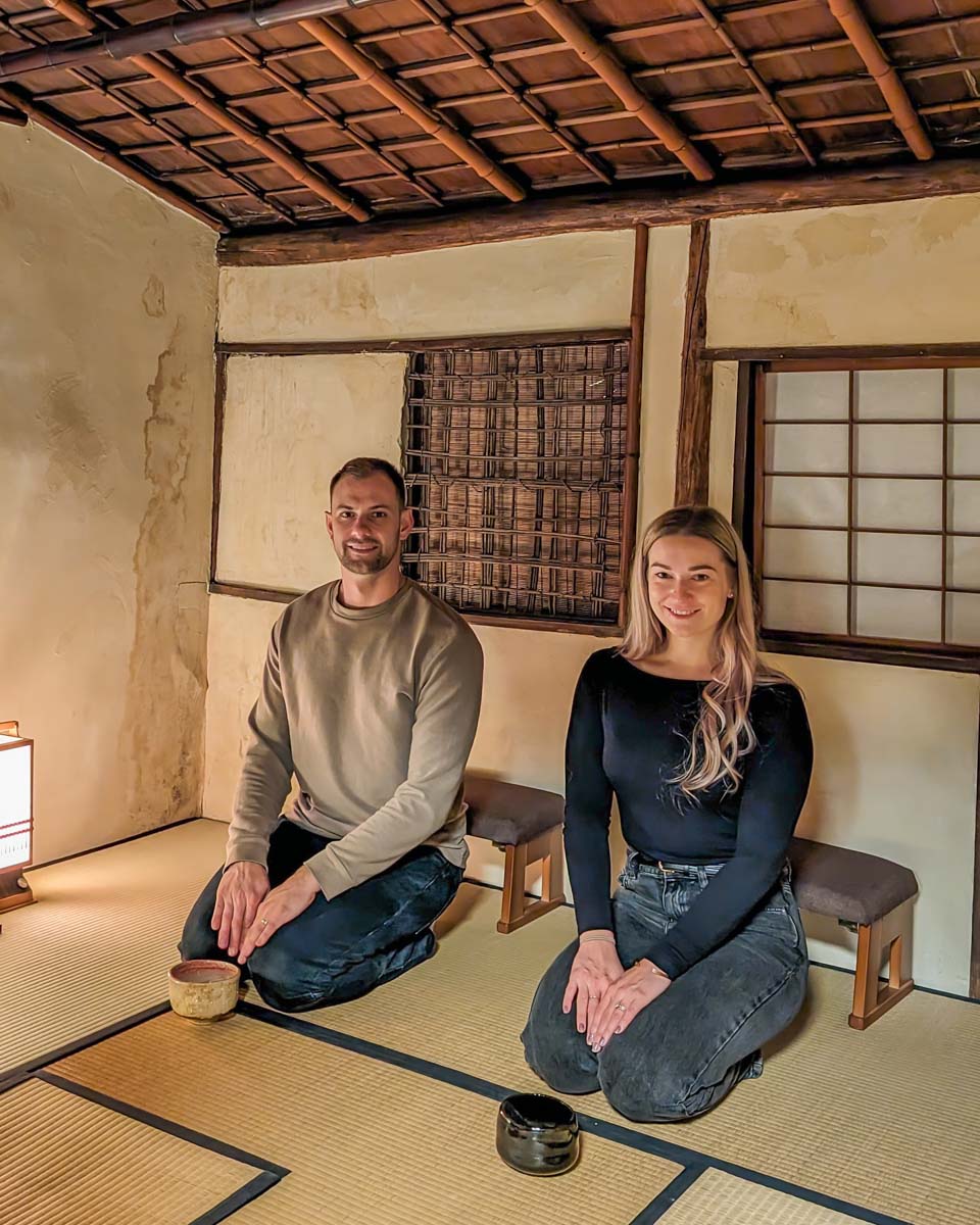 Daniel-and-Bailey-take-a-photo-at-a-ryokan in Nara Japan